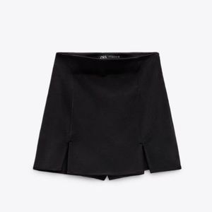 ZARA Satin effect skort